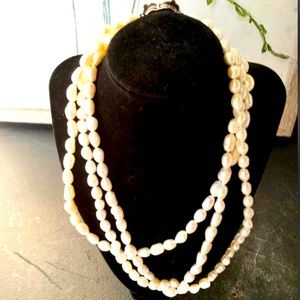 Vintage Layered Saltwater Pearls